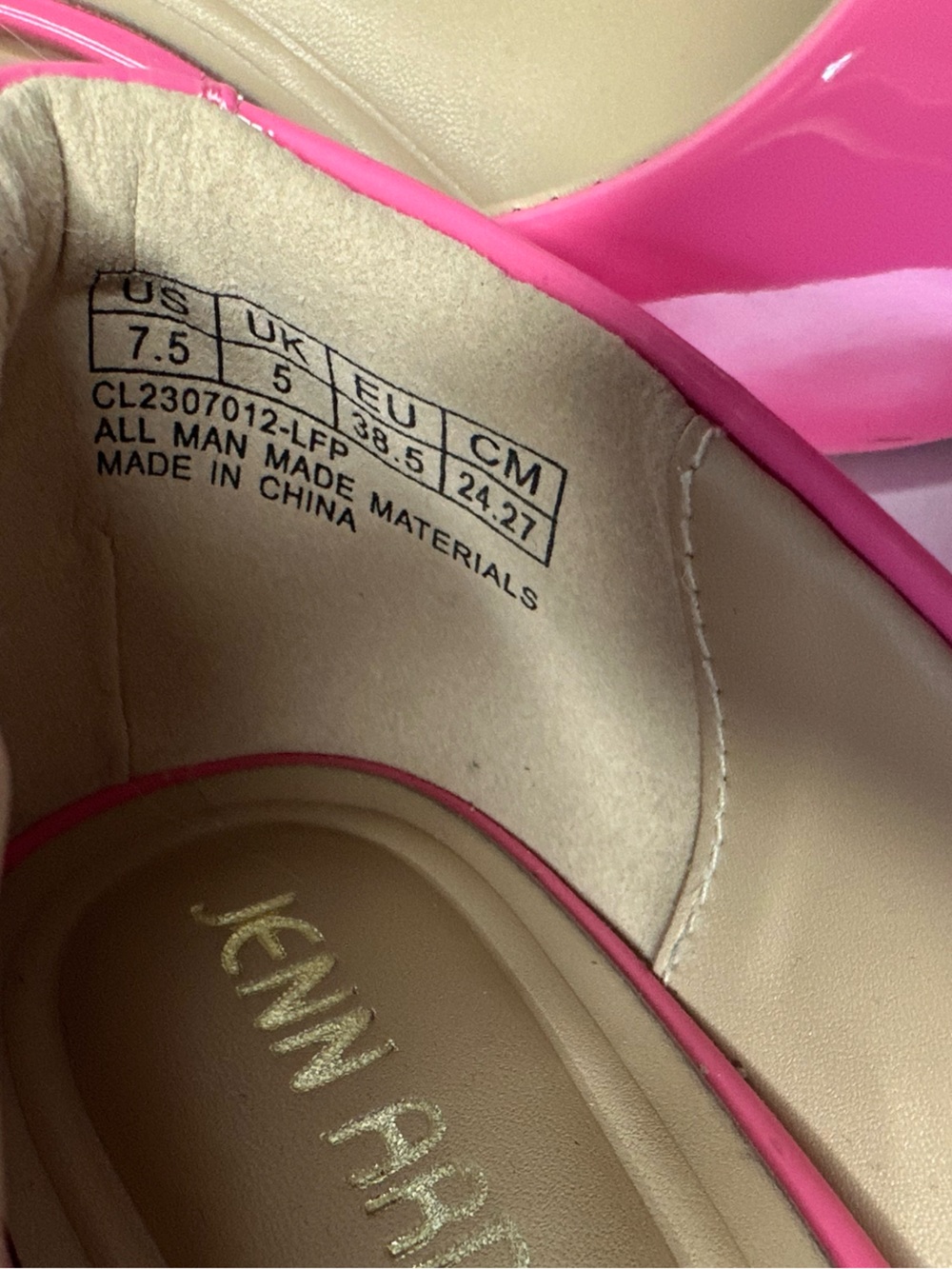 Barbie Hot Pink Patent Pointed Toe Stiletto Pumps Size 7.5 - Picture 4 of 9